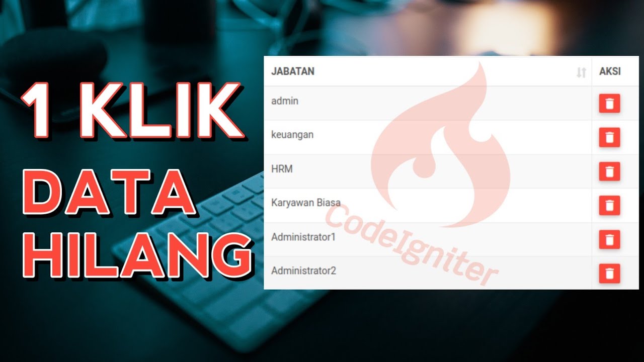 Detail Hapus Gambar Menggunakan Codeigniter Nomer 48