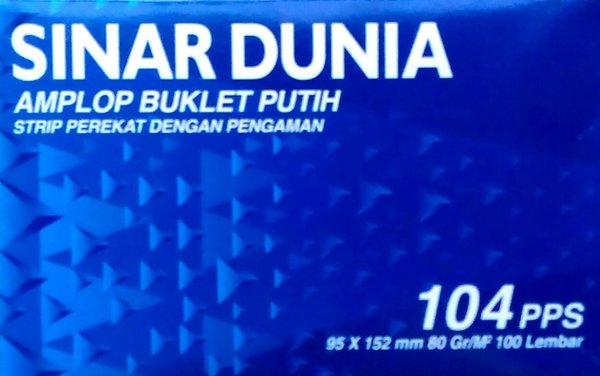 Detail Harga Amplop Putih Sinar Dunia Nomer 49