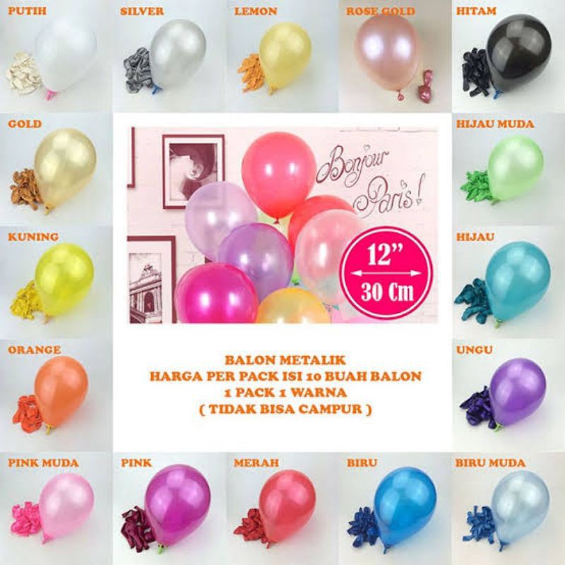 Detail Harga Balon 1 Pack Nomer 47