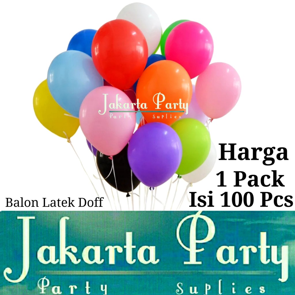 Detail Harga Balon 1 Pack Nomer 9