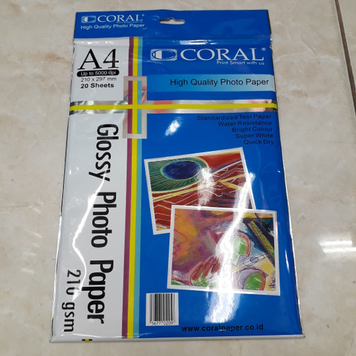 Harga Kertas Glossy Photo Paper A4 - KibrisPDR