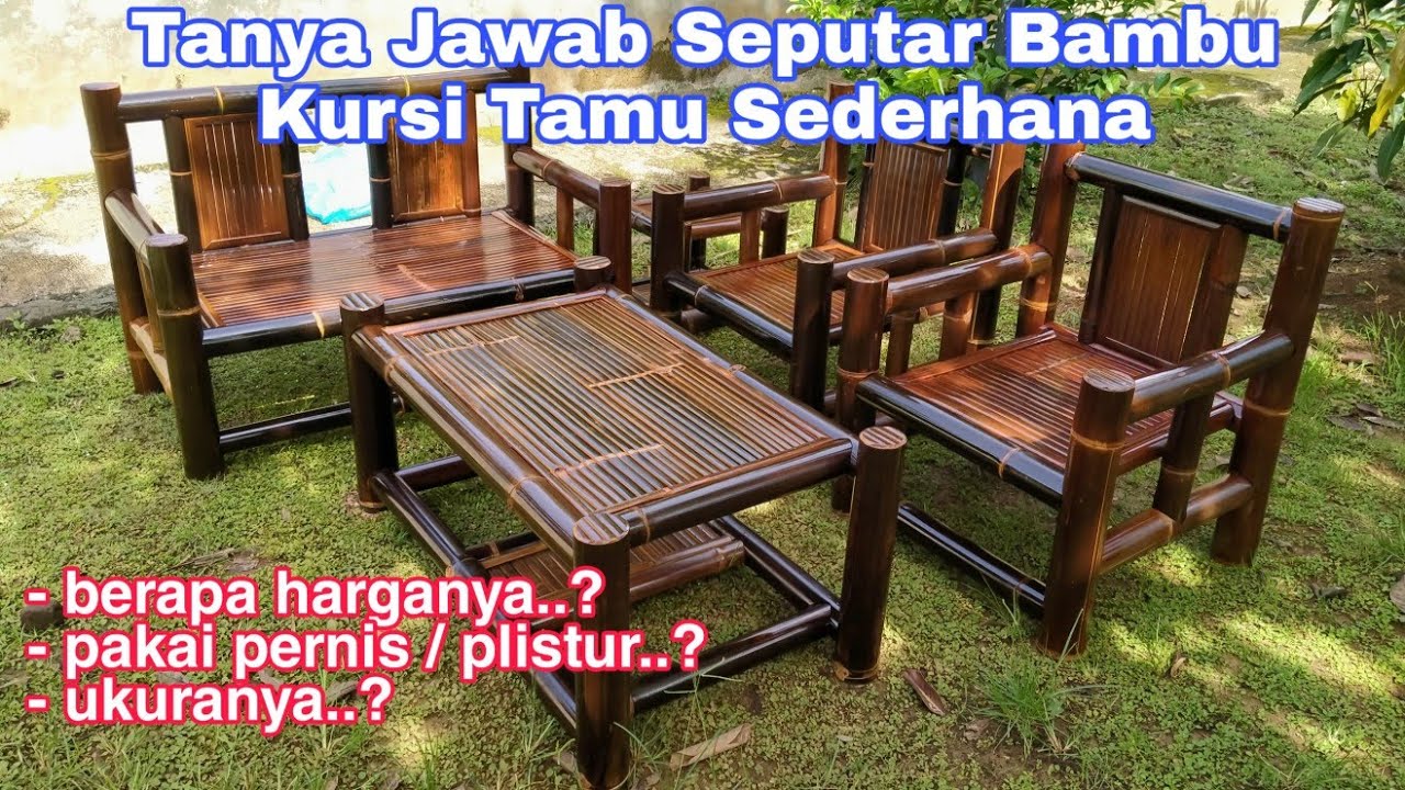 Detail Harga Kursi Bambu Panjang Sederhana Nomer 29