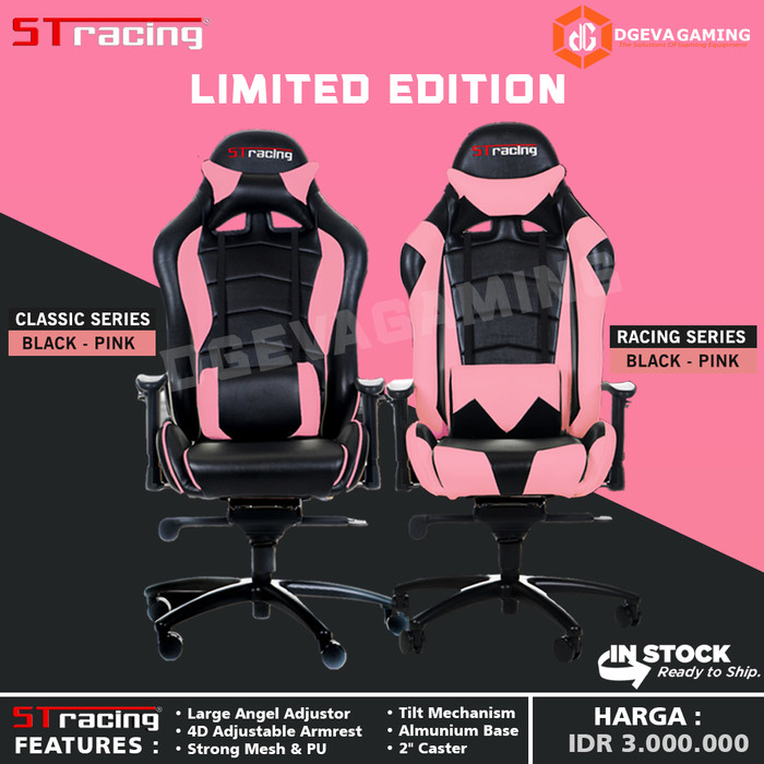 Detail Harga Kursi Gaming Warna Pink Nomer 28