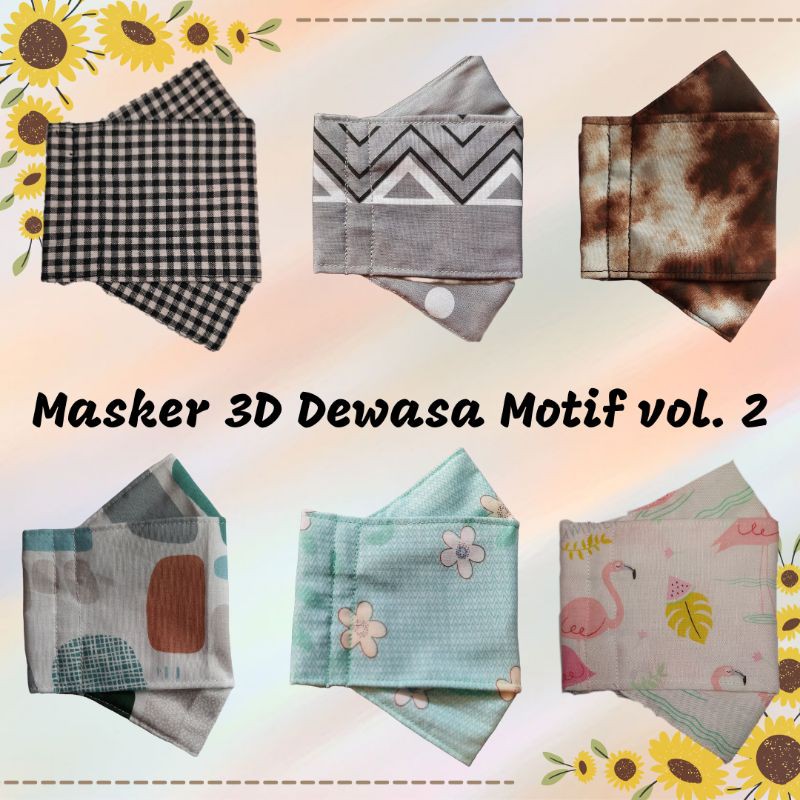 Detail Harga Masker 3d Kain Nomer 39