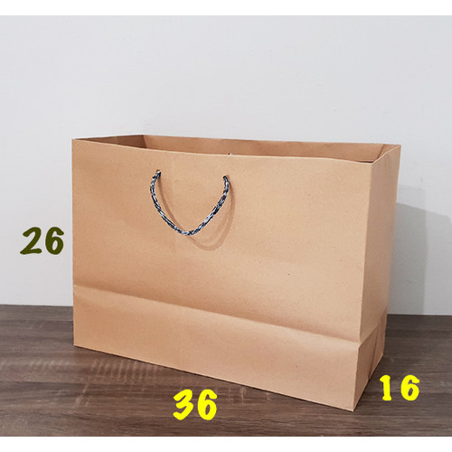 Detail Harga Paper Bag Coklat Polos Nomer 23