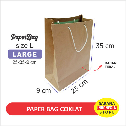 Detail Harga Paper Bag Coklat Polos Nomer 37