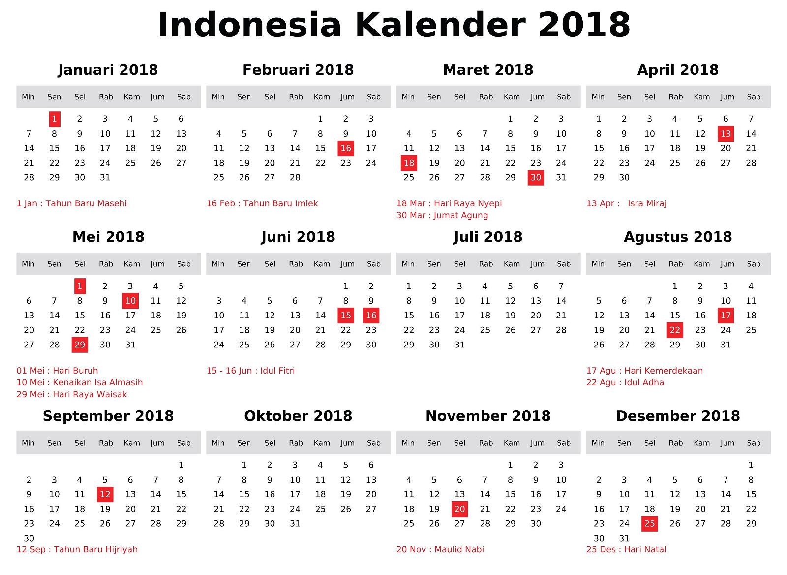 Detail Hari Libur Amerika 2018 Nomer 5