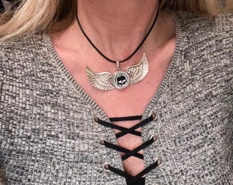 Detail Harley Davidson Angel Wings Necklace Nomer 45