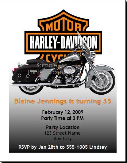 Detail Harley Davidson Birthday Cards Free Nomer 10