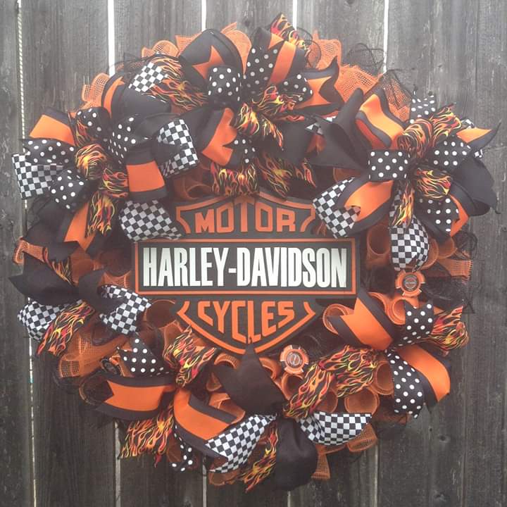 Detail Harley Davidson Christmas Wreath Nomer 14