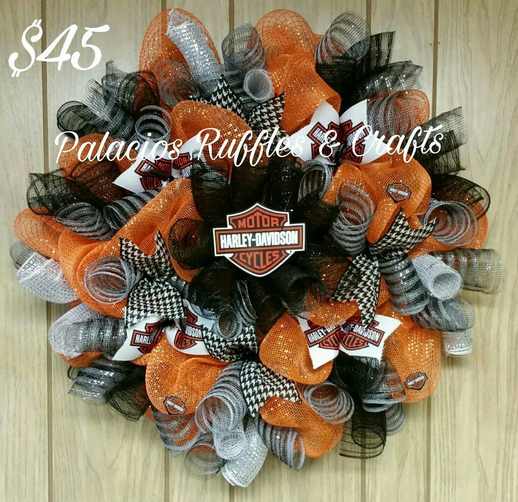 Detail Harley Davidson Christmas Wreath Nomer 25