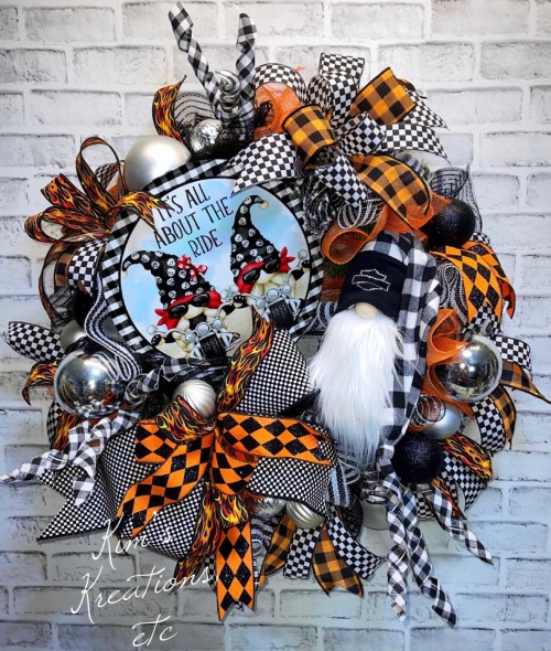 Detail Harley Davidson Christmas Wreath Nomer 30