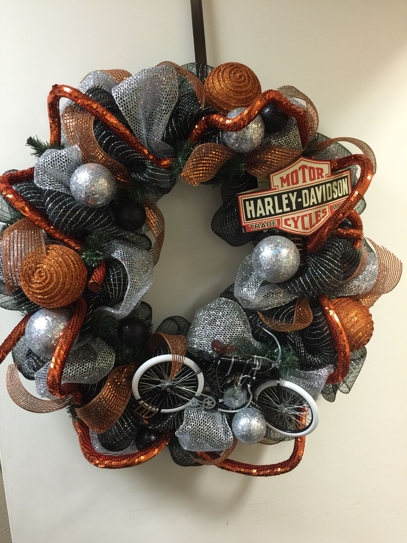 Detail Harley Davidson Christmas Wreath Nomer 6