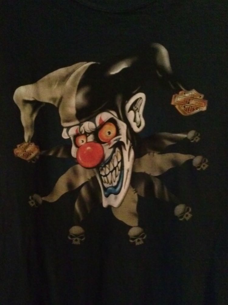 Detail Harley Davidson Clown Shirt Nomer 11