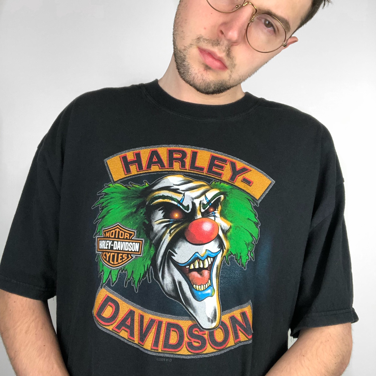 Detail Harley Davidson Clown Shirt Nomer 27