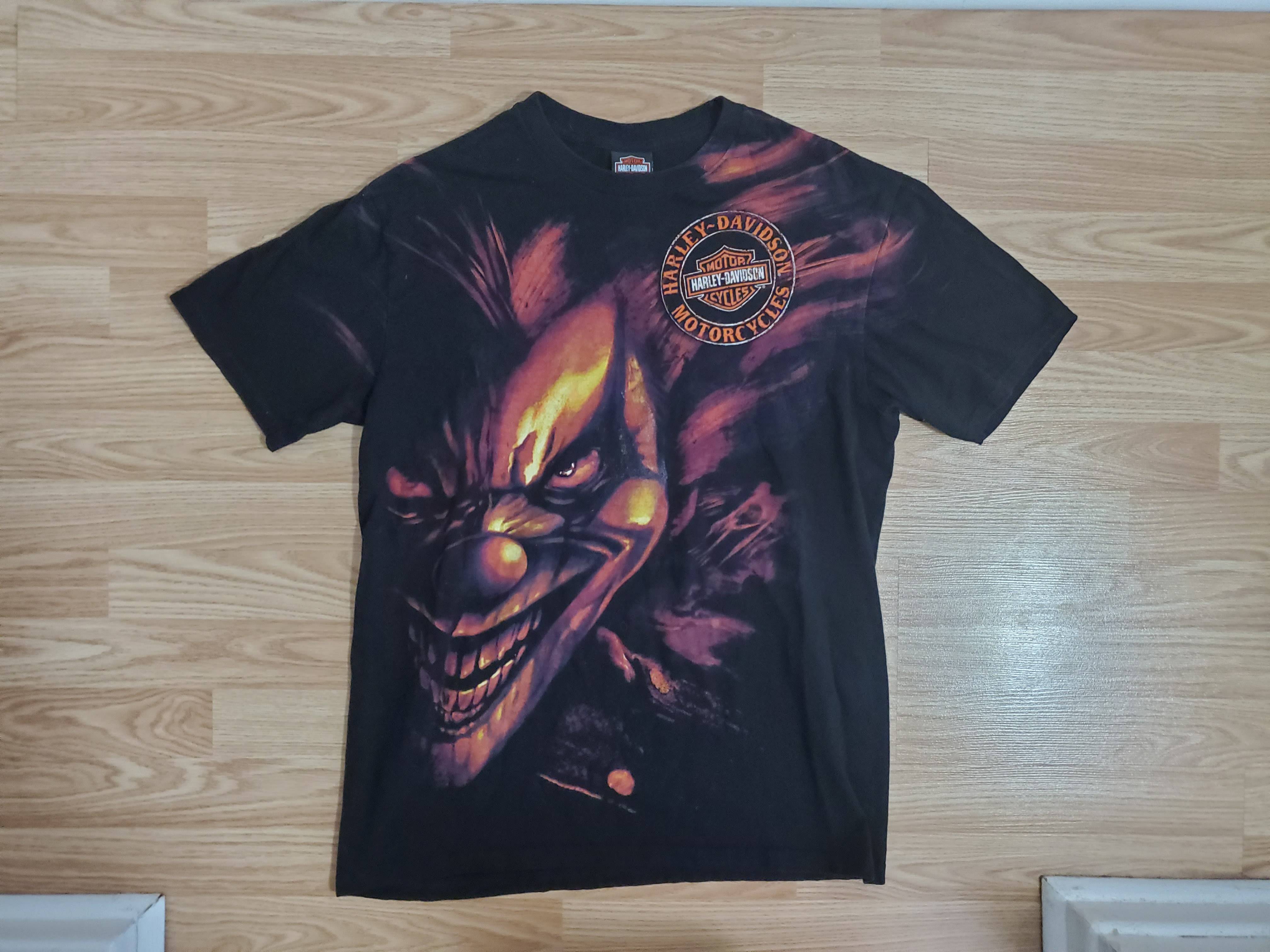 Detail Harley Davidson Clown Shirt Nomer 7