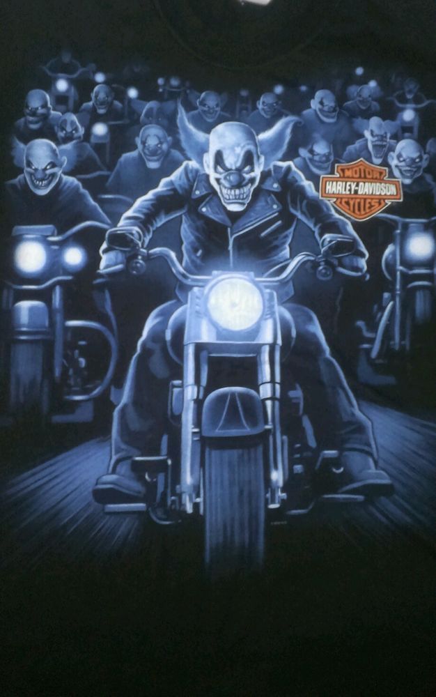 Detail Harley Davidson Clown T Shirts Nomer 18