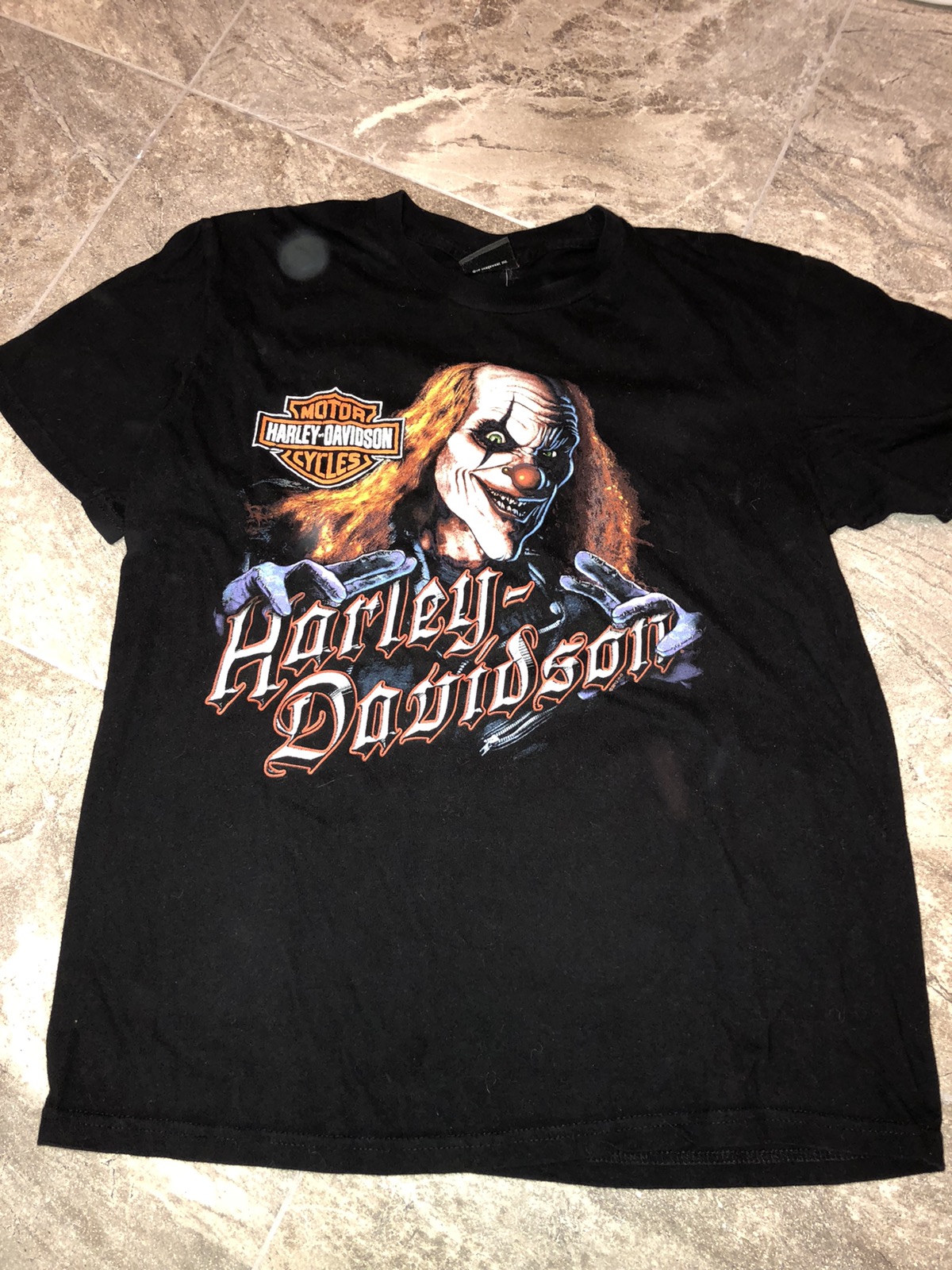 Detail Harley Davidson Clown T Shirts Nomer 3