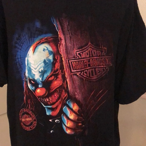 Detail Harley Davidson Clown T Shirts Nomer 6