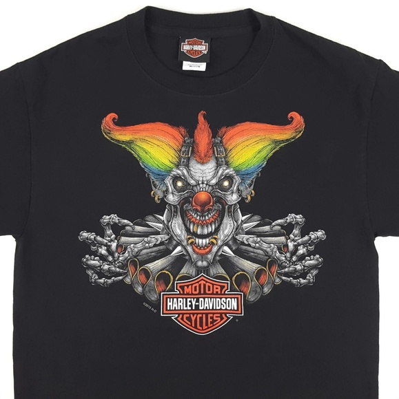 Detail Harley Davidson Clown T Shirts Nomer 48