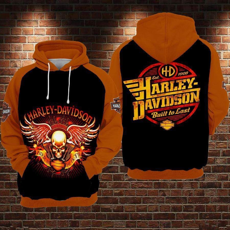 Detail Harley Davidson Flame Hoodie Nomer 54