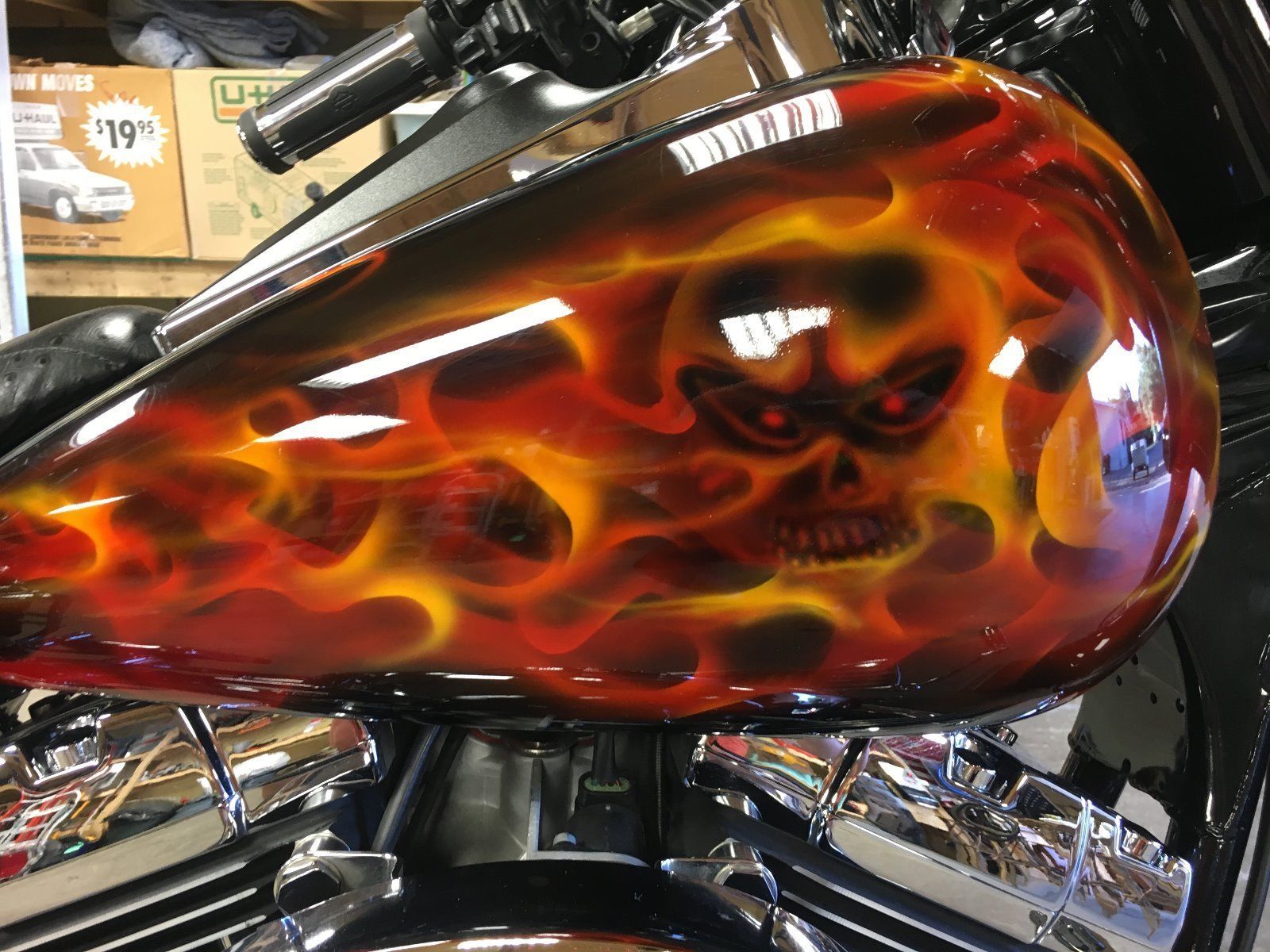Detail Harley Davidson Flame Paint Jobs Nomer 12