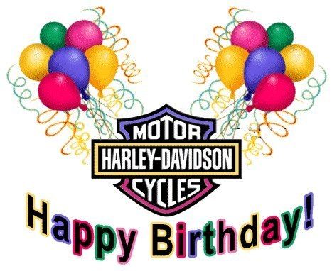 Harley Davidson Happy Birthday Graphics - KibrisPDR