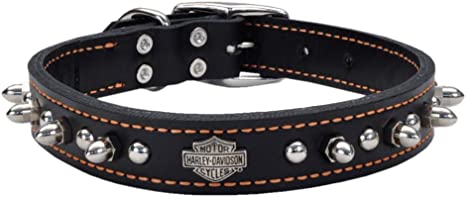 Detail Harley Davidson Leather Dog Collar Nomer 3