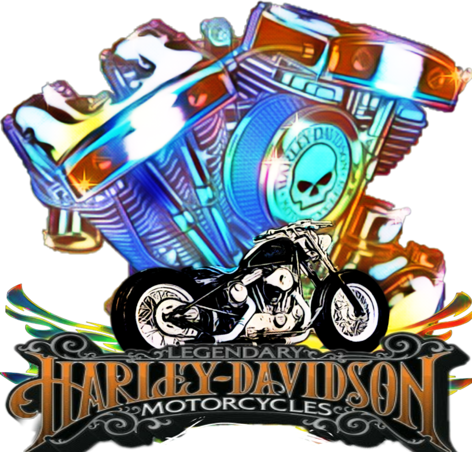 Detail Harley Davidson Motorcycle Clipart Nomer 39