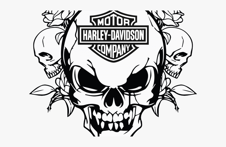 Detail Harley Davidson Motorcycle Clipart Black And White Nomer 10