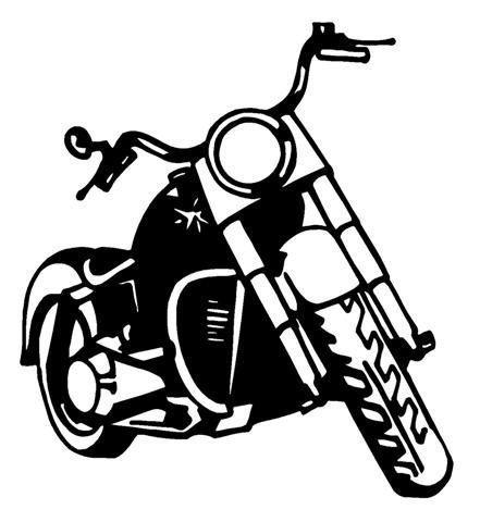 Detail Harley Davidson Motorcycle Clipart Black And White Nomer 11