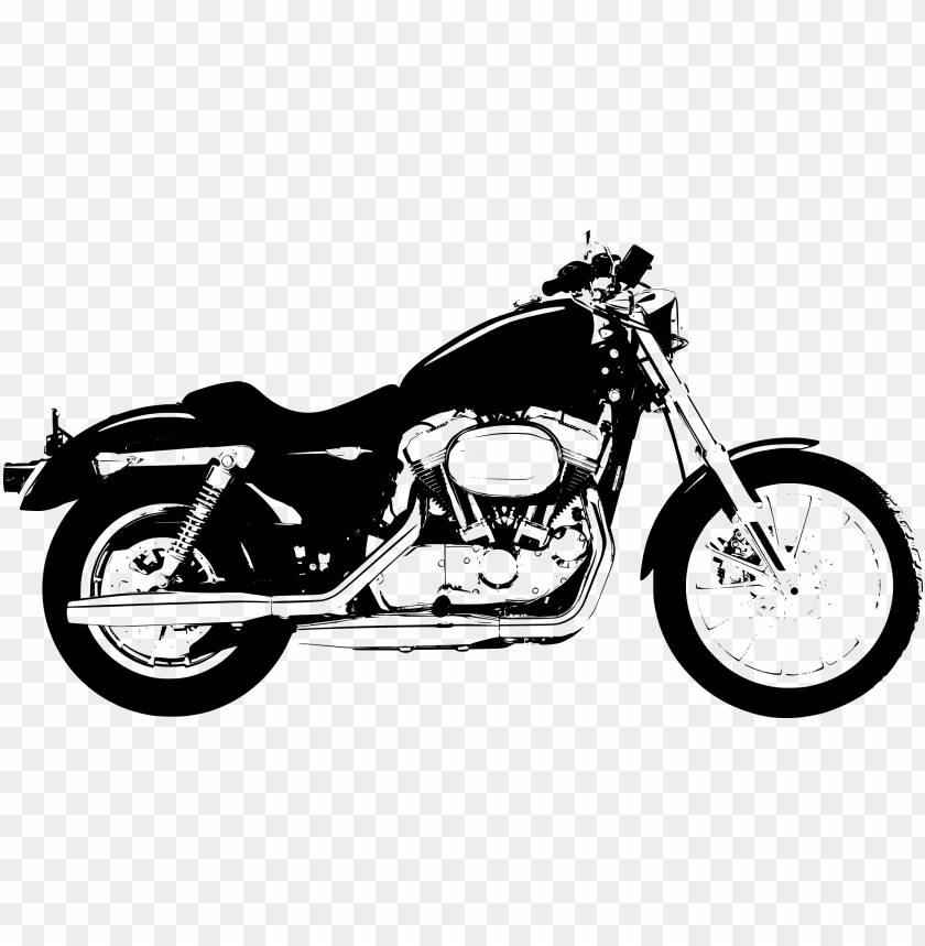 Detail Harley Davidson Motorcycle Clipart Black And White Nomer 27