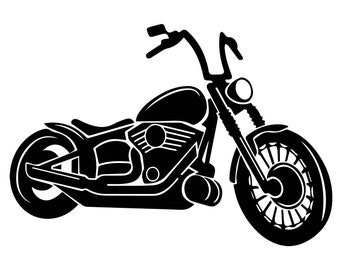 Detail Harley Davidson Motorcycle Clipart Black And White Nomer 47