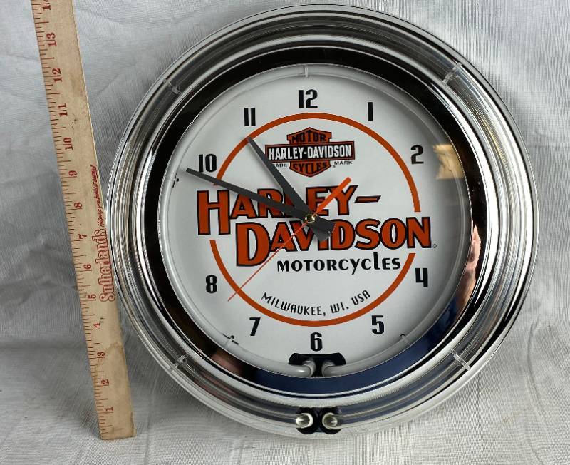 Detail Harley Davidson Motorcycle Wall Clock Nomer 37