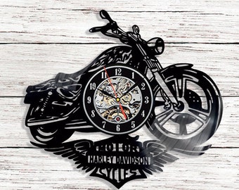 Detail Harley Davidson Motorcycle Wall Clock Nomer 38