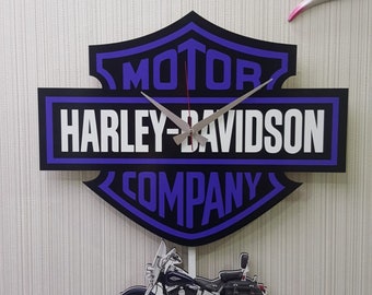 Detail Harley Davidson Motorcycle Wall Clock Nomer 44