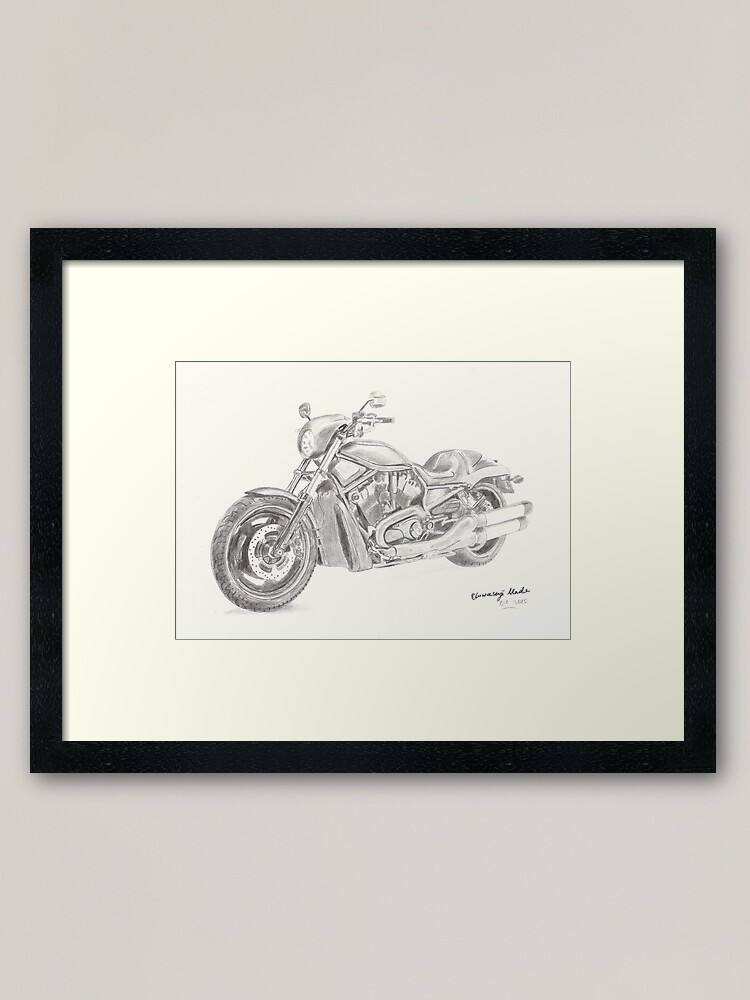 Detail Harley Davidson Pencil Drawings Nomer 38