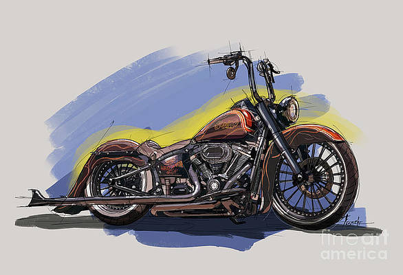 Detail Harley Davidson Pencil Drawings Nomer 39
