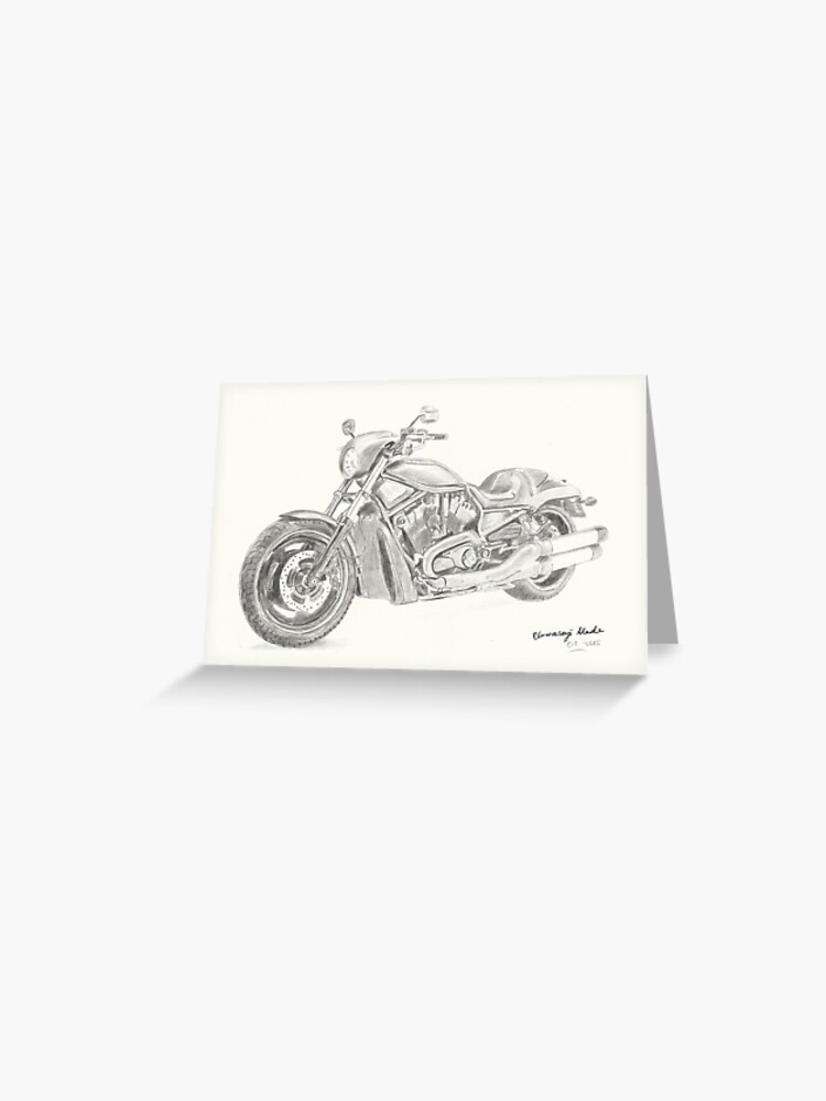 Detail Harley Davidson Pencil Drawings Nomer 44