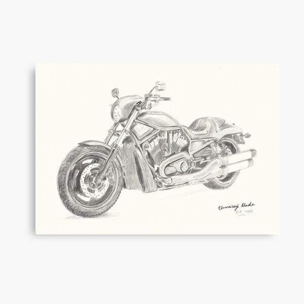 Detail Harley Davidson Pencil Drawings Nomer 8