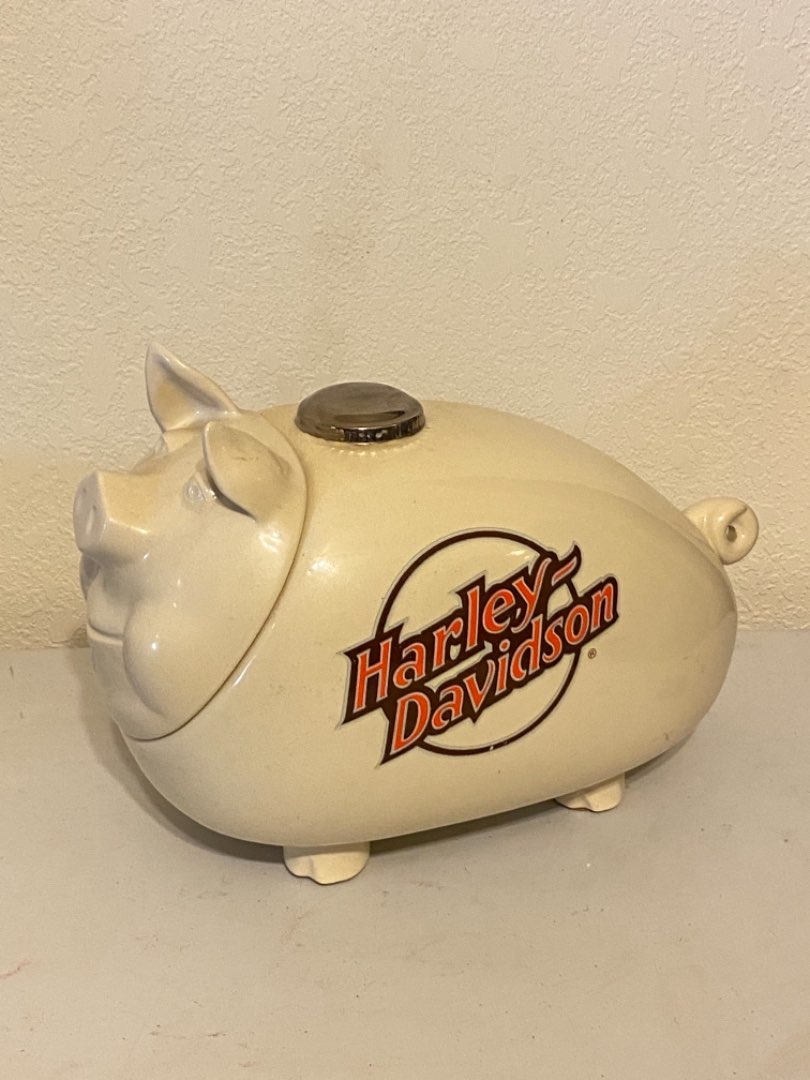 Detail Harley Davidson Pig Cookie Jar Nomer 9