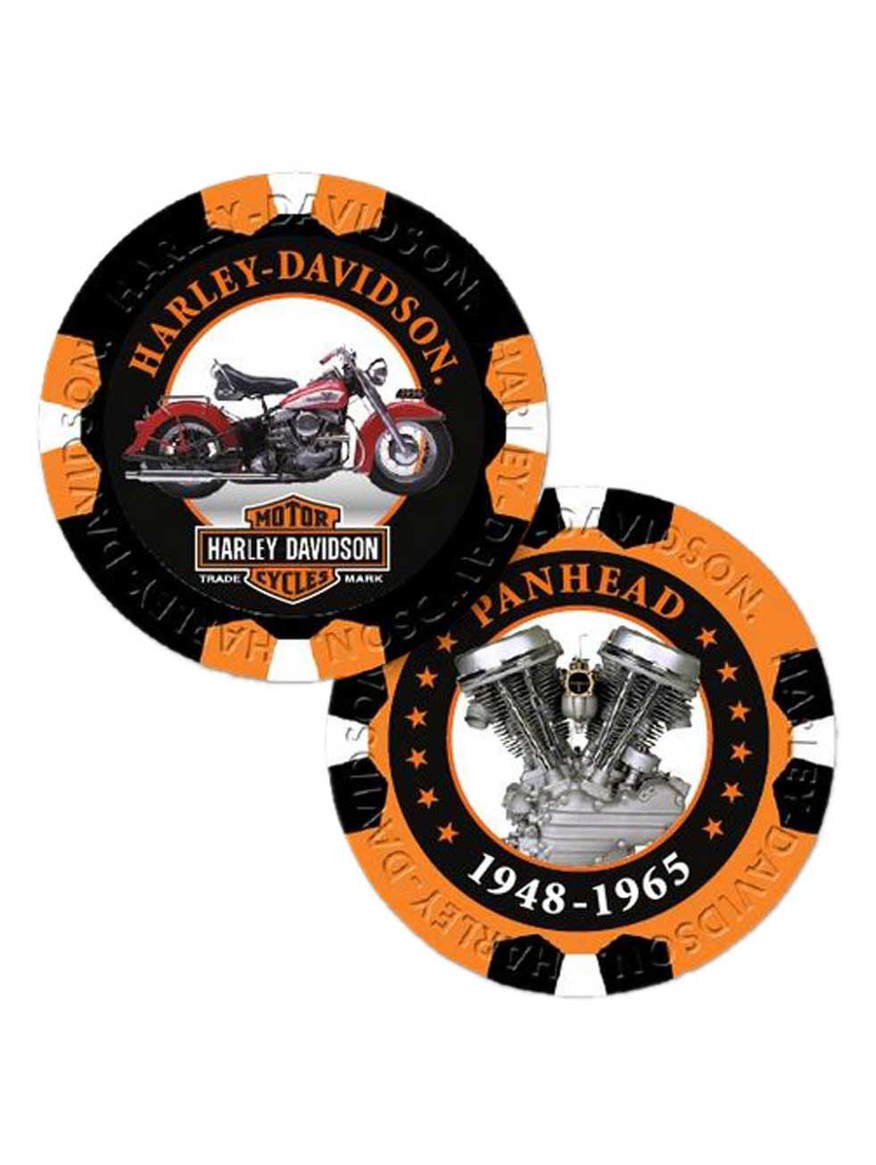 Detail Harley Davidson Poker Chip Nomer 38