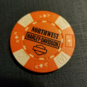 Detail Harley Davidson Poker Chip Nomer 55