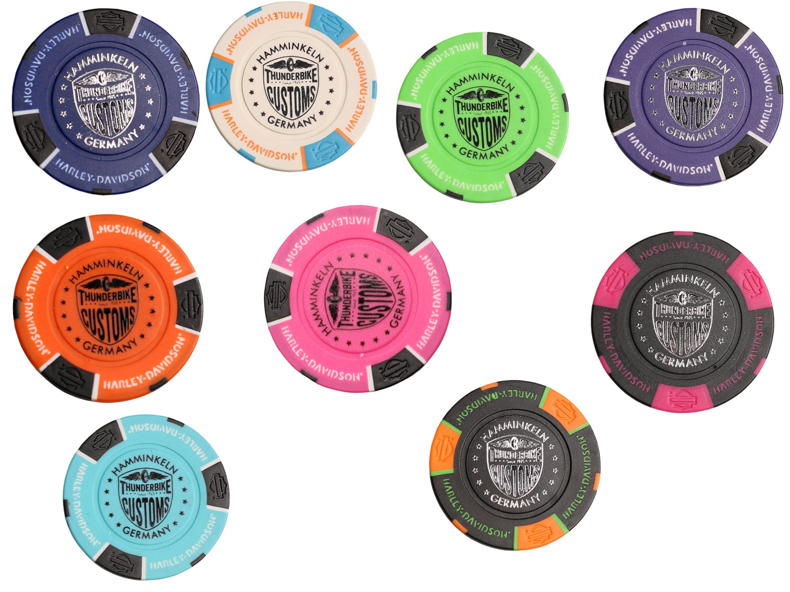 Detail Harley Davidson Poker Chip Nomer 7