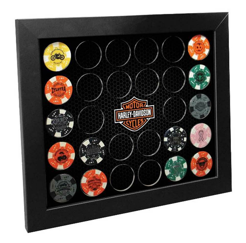 Detail Harley Davidson Poker Chip Frame Nomer 2