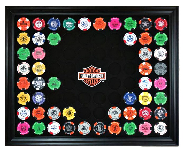 Detail Harley Davidson Poker Chip Frame Nomer 3