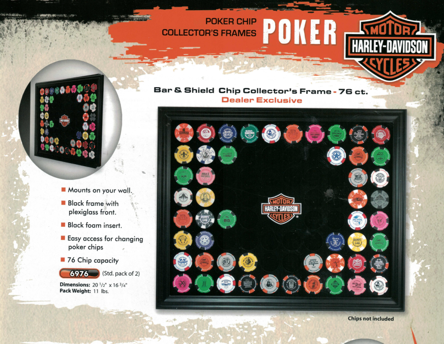 Detail Harley Davidson Poker Chip Frame Nomer 20