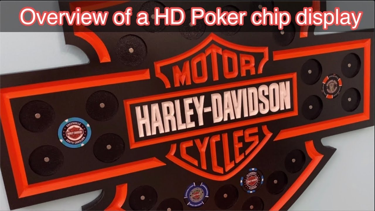Detail Harley Davidson Poker Chip Frame Nomer 23