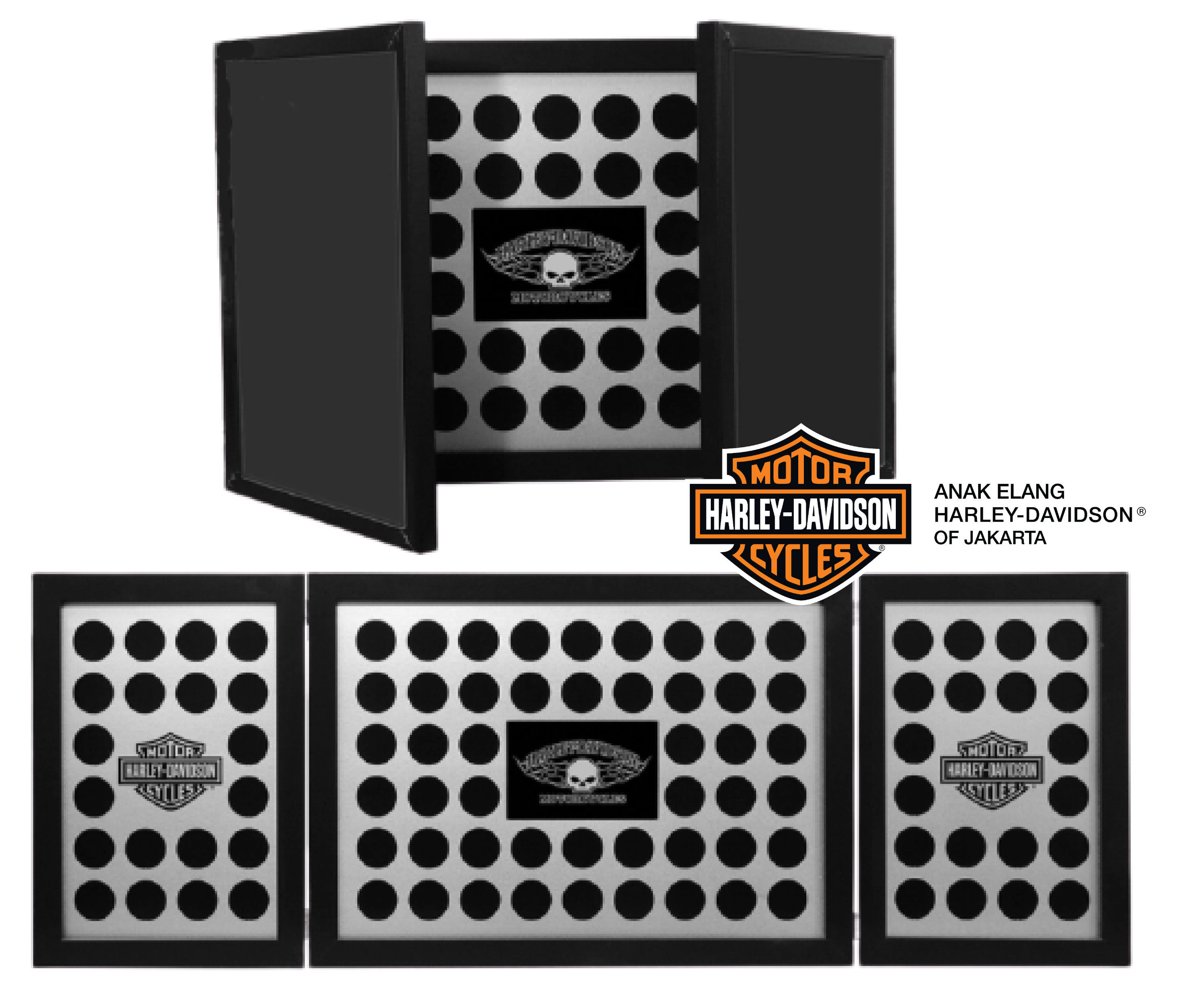 Detail Harley Davidson Poker Chip Frame Nomer 31