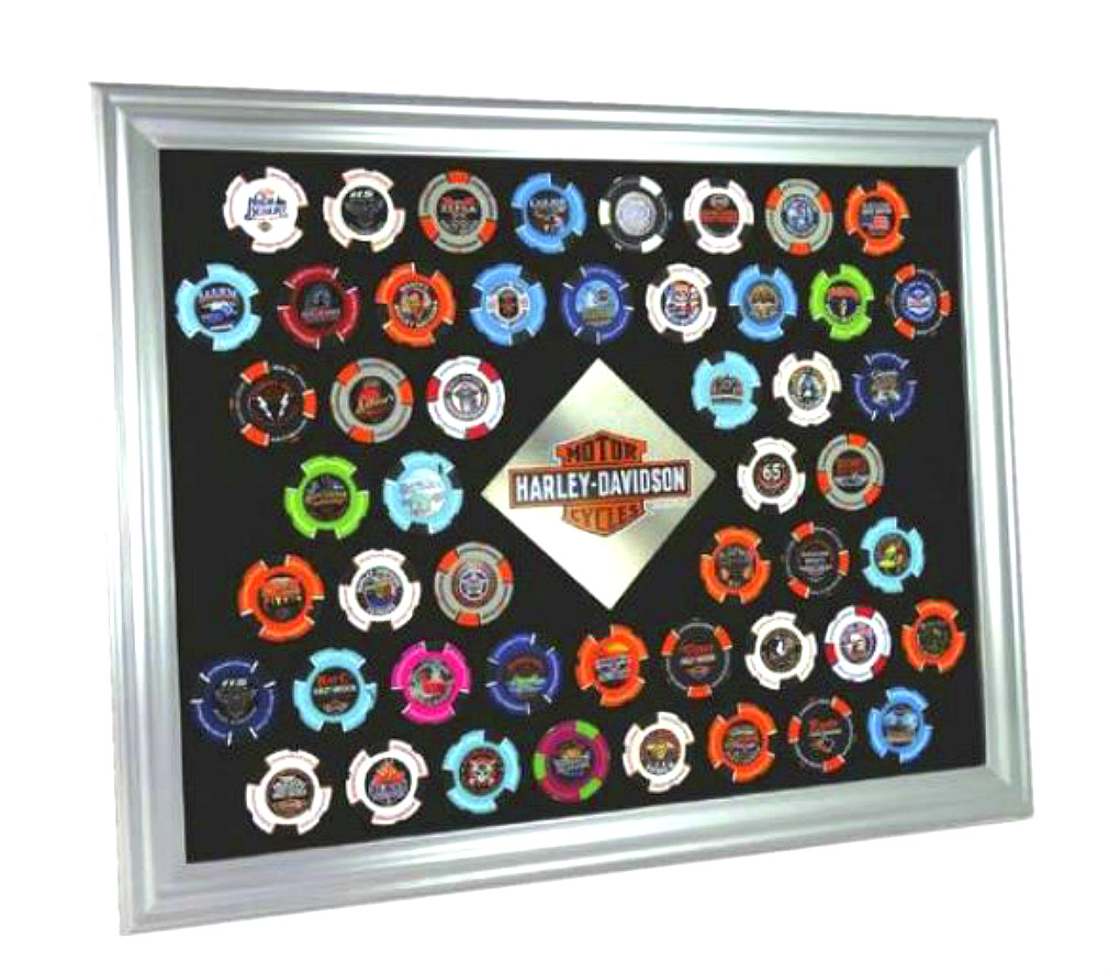 Detail Harley Davidson Poker Chip Frame Nomer 9